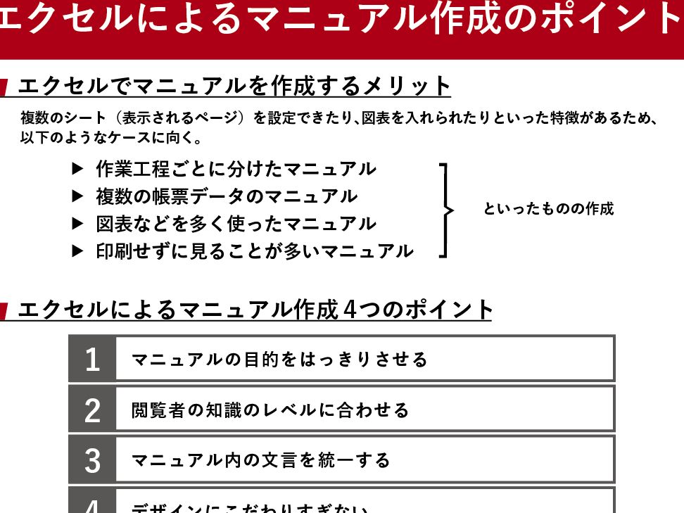 Excelで手順書作成はNG？ その理由と alternatives！