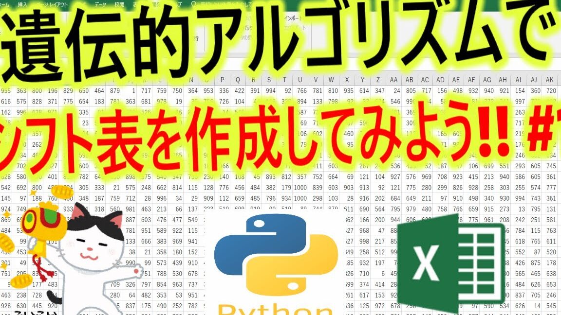 Python・Pulpでシフト表自動作成に挑戦!面倒な作業を効率化! 10 Python・Pulpでシフト表自動作成に挑戦!面倒な作業を効率化!