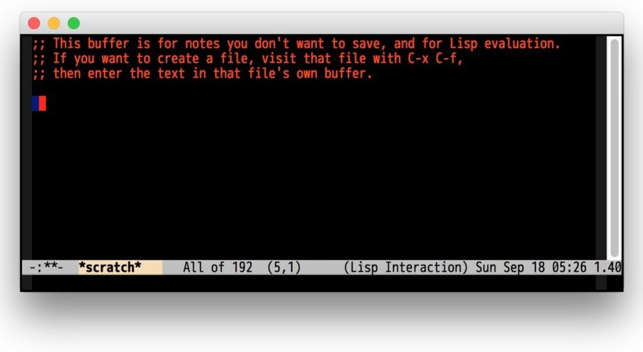 高速起動を実現！ミニマムscratchバッファ