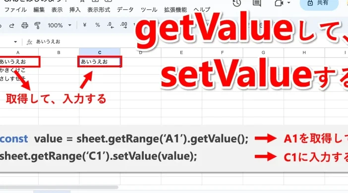 GASでスプレッドシート操作を高速化！getValues & setValues