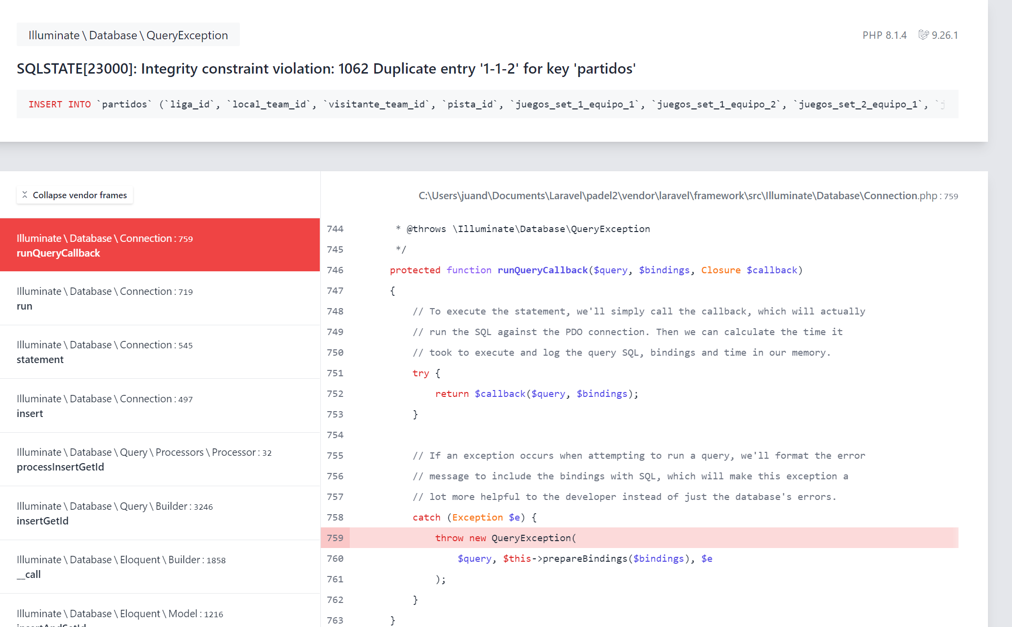 Laravel SQLSTATE[23000]エラー解決 – Duplicate entryを防ぐ