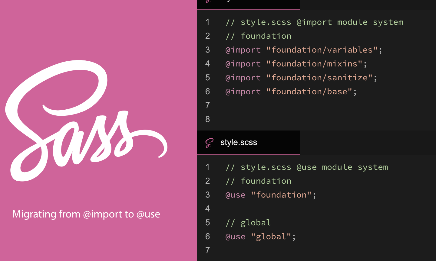 SCSSの@useと@importの違いを理解！